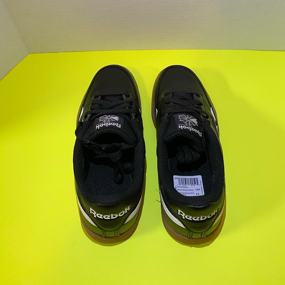 Reebok Workout Plus Unisex Shoes Black Learher - Picture 4 of 5